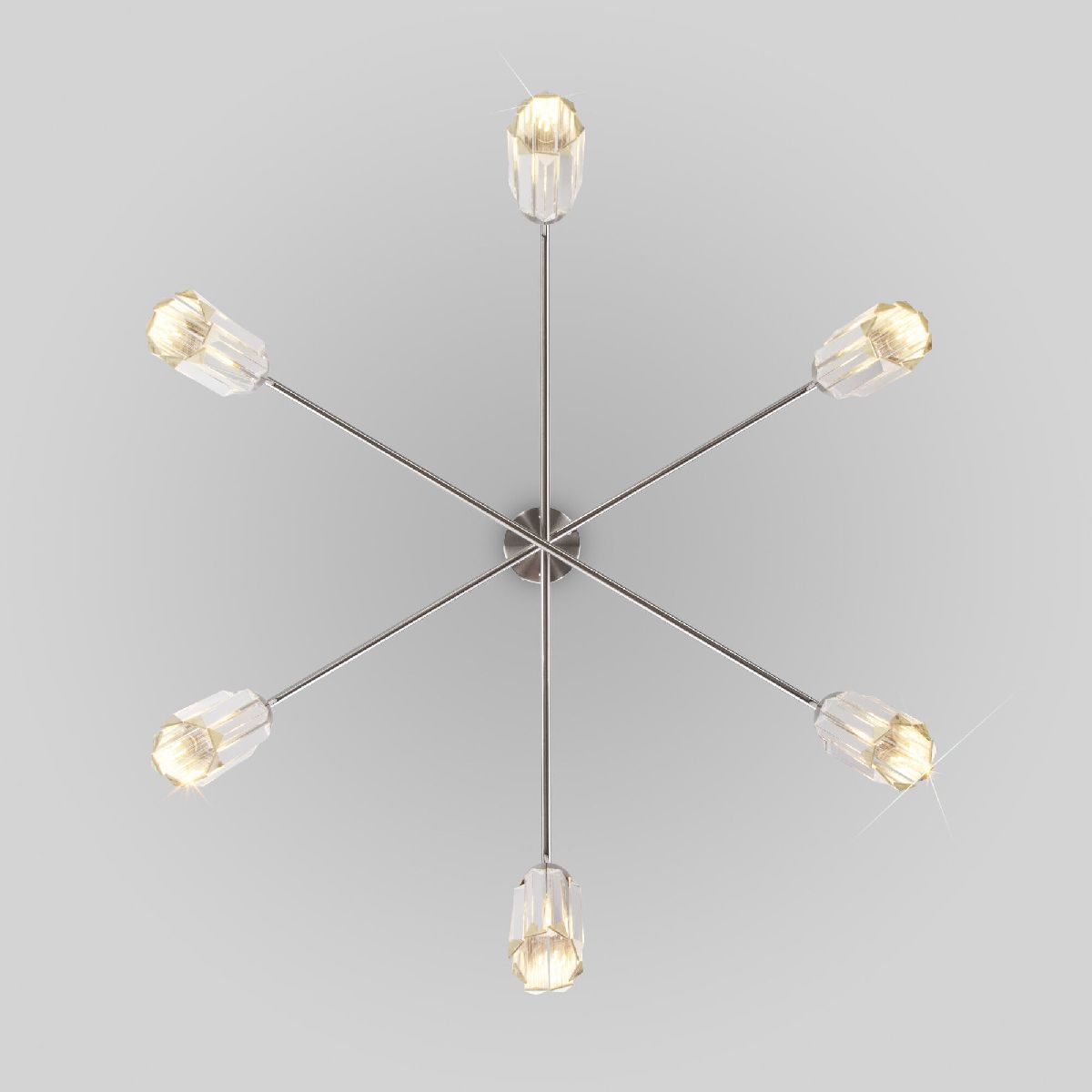 Подвесная люстра Eurosvet Gilian 60163/6 никель Smart a065758