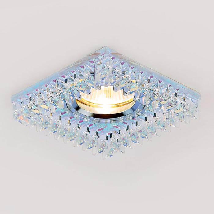 Встраиваемый светильник ретро Ambrella Light Crystal K120 PR