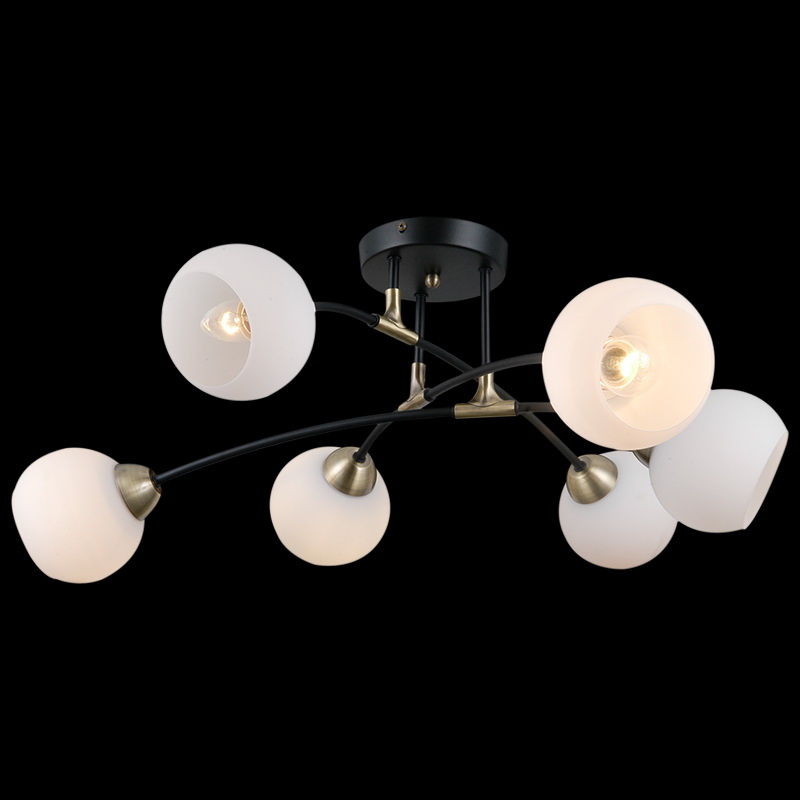 Люстра на штанге Illumico IL0299-6CSQ-79 BK AB