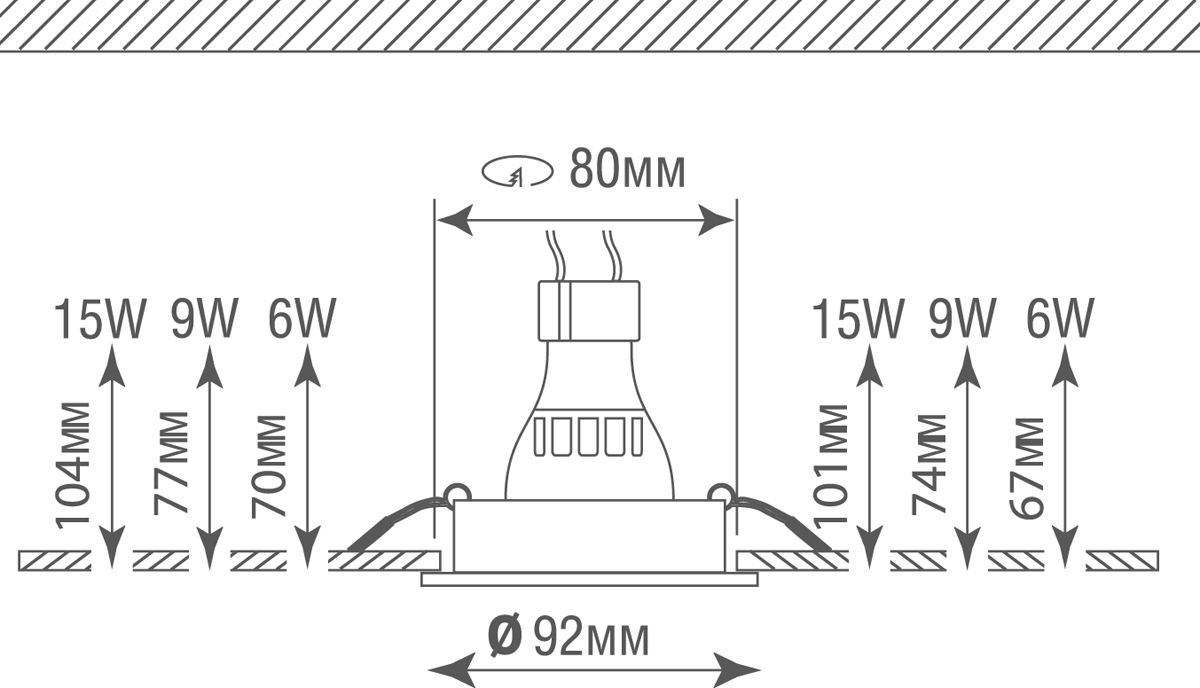 Встраиваемый светильник Donolux Basis DL1521R1W