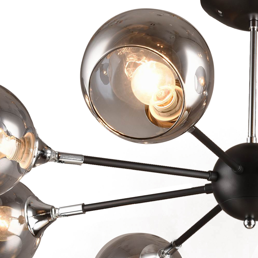 Люстра на штанге Milosh tendence 0538CL-8BK