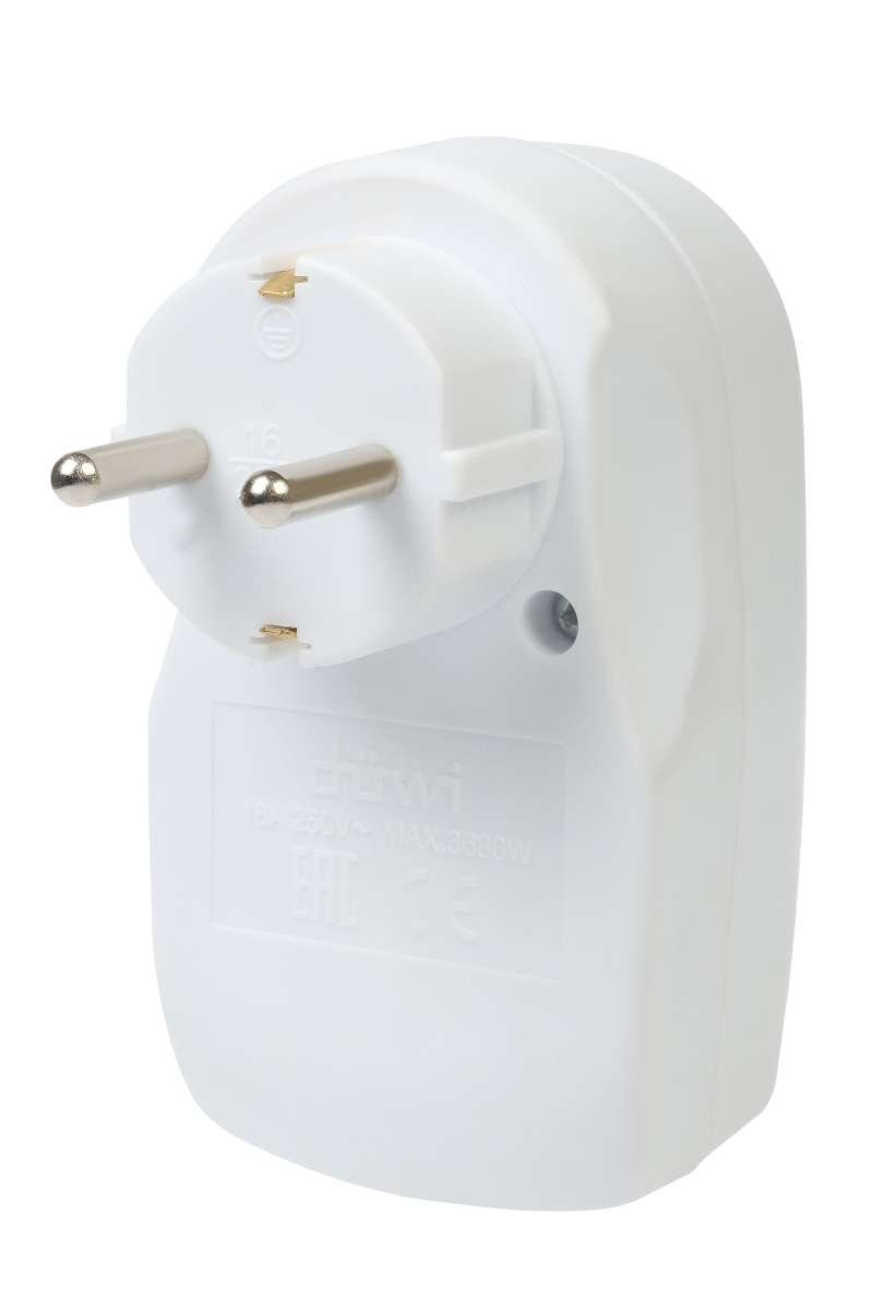 Адаптер 1 гнездо + 2 USB порта на евро вилку Duwi 27418 6