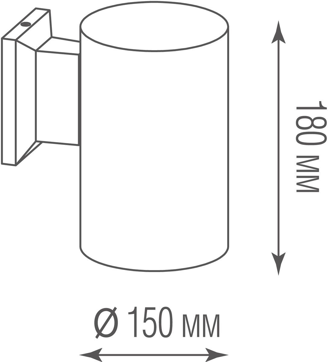 Уличный настенный светильник Donolux Compass DL20281WW20B
