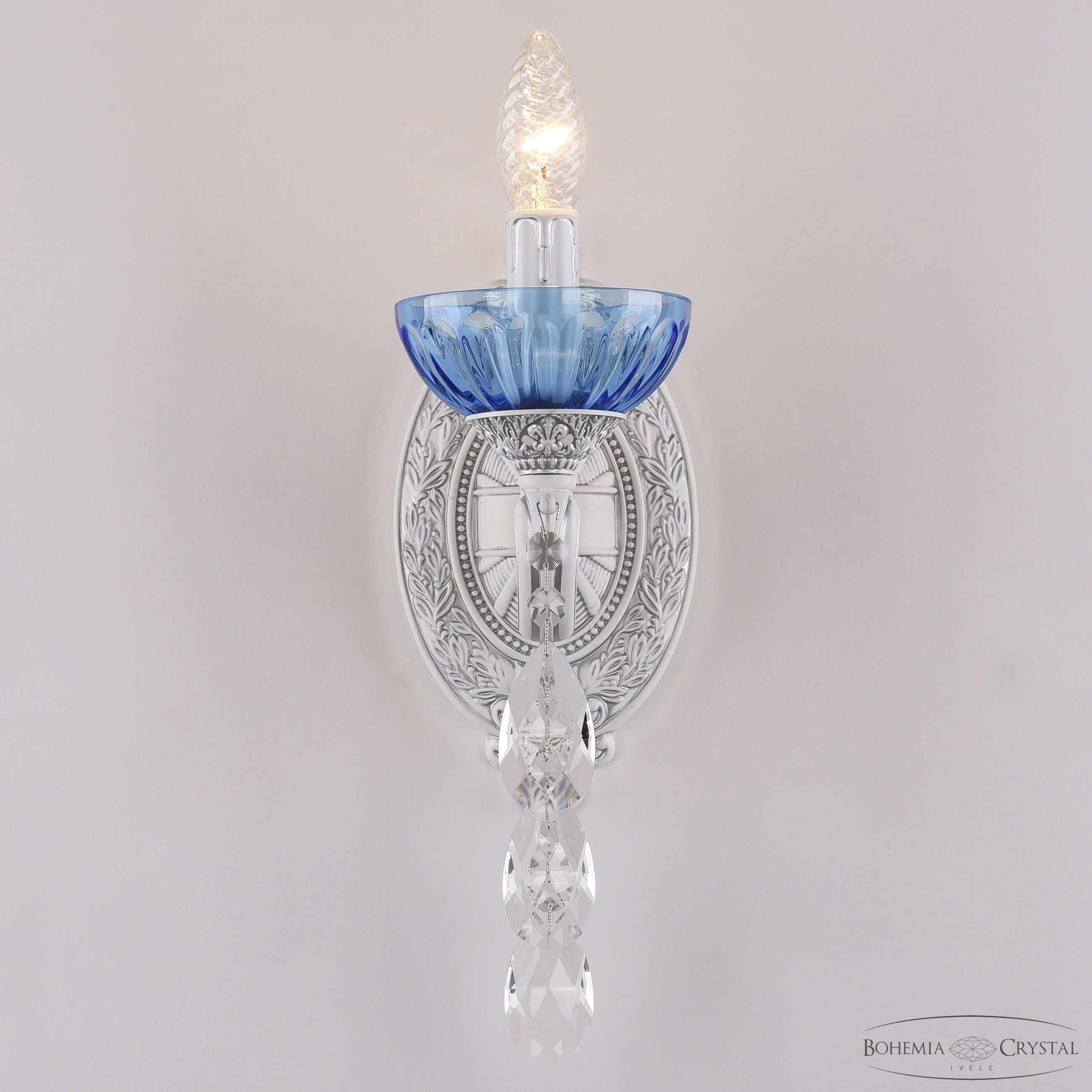 Бра Bohemia Ivele Crystal AL7801B10/1/175 B WMN P Aquamarine/M-1H