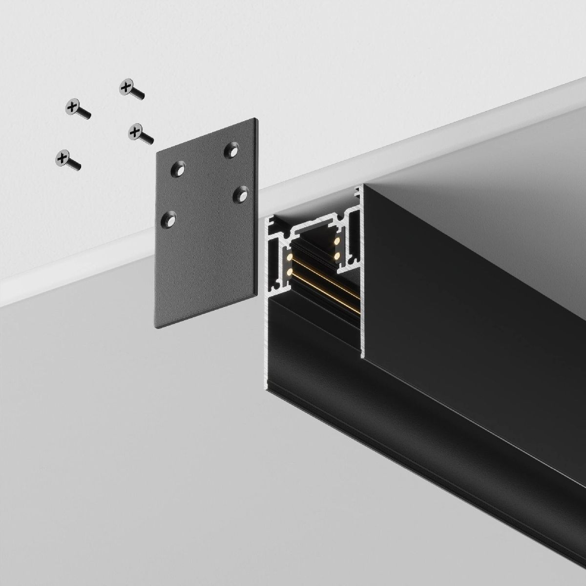 Шинопровод накладной Maytoni Busbar trunkings Gravity TRX010-413B