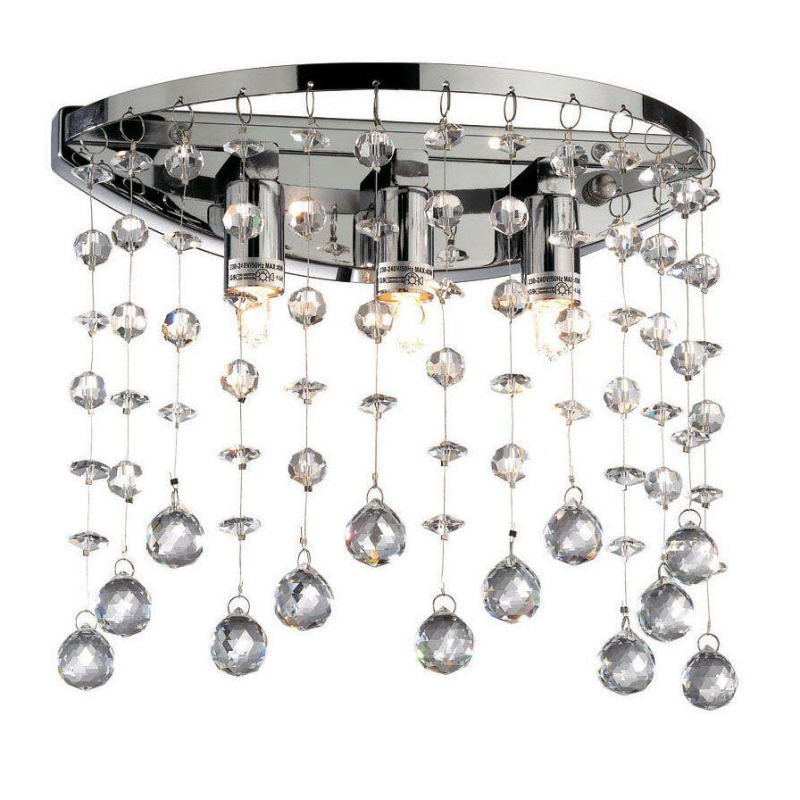 Настенный светильник Ideal Lux Moonlight AP3 Cromo 077833