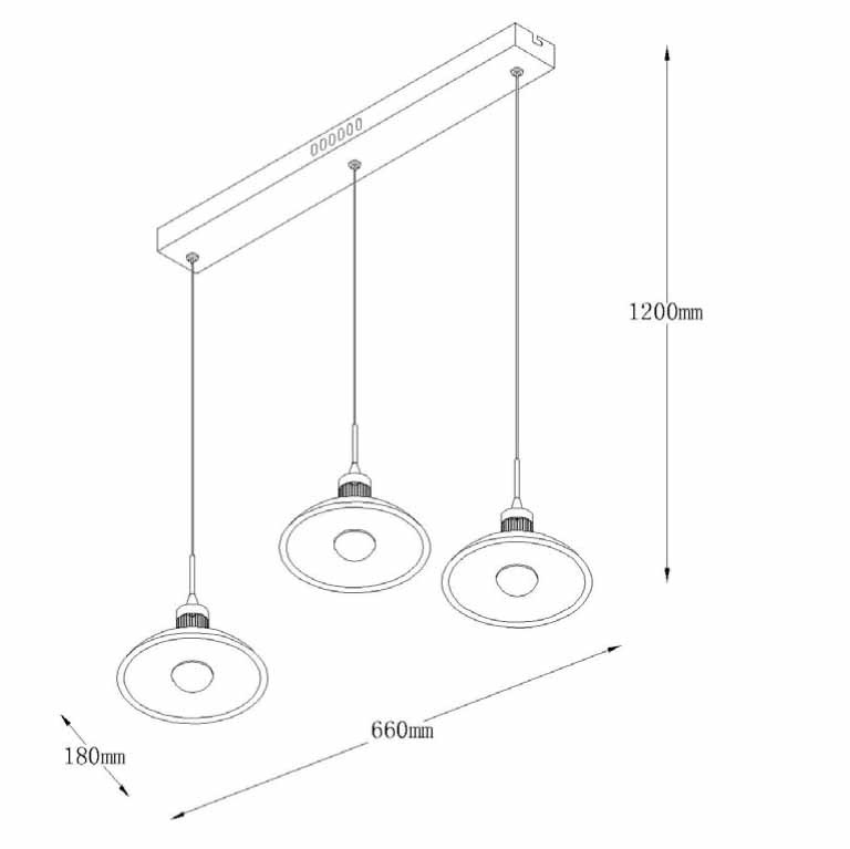 Подвесной светодиодный светильник Lucide Cosmo 32452/15/11