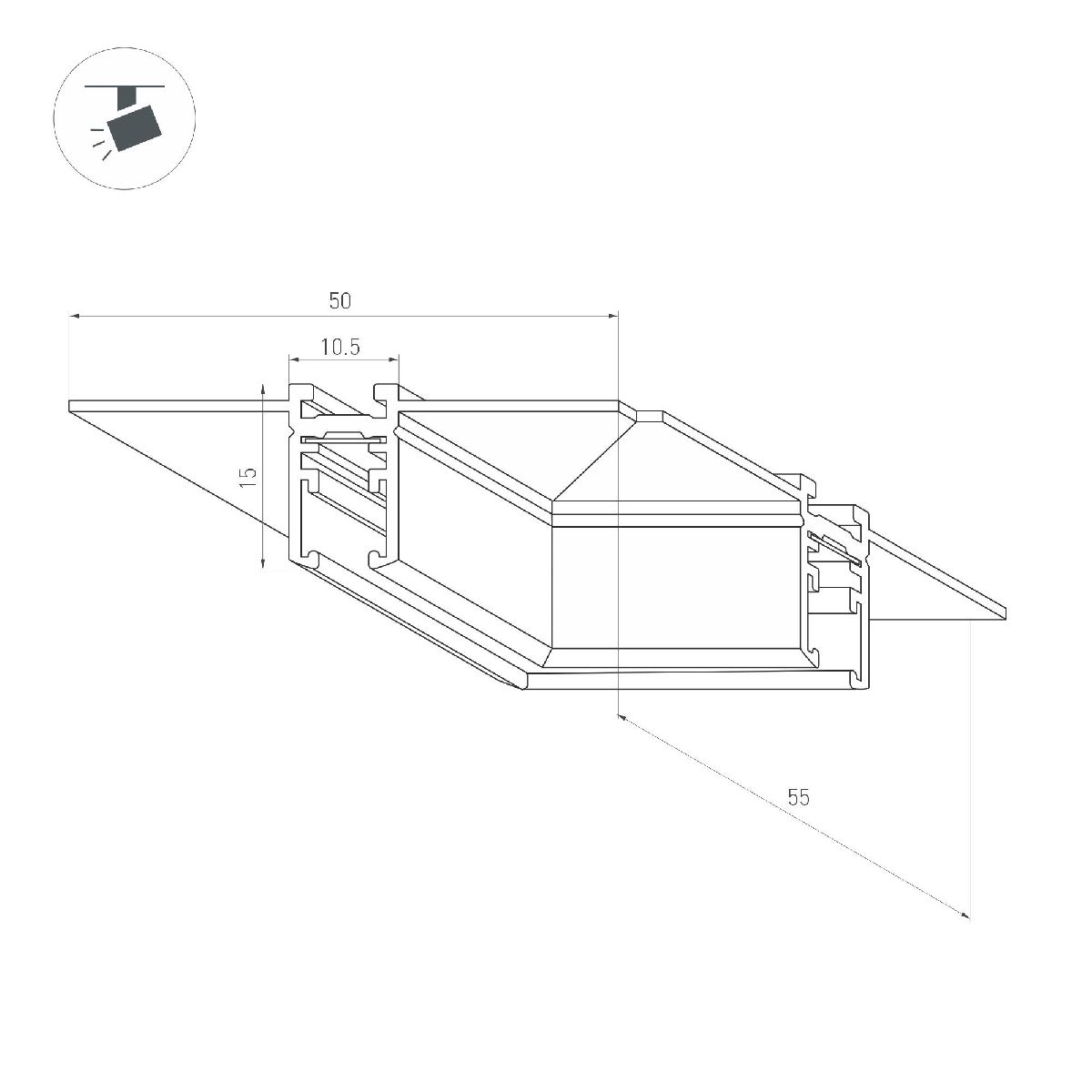 Коннектор угловой Arlight MAG-MICROCOSM-CON-FDW-L90 044524