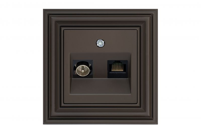 Розетка TV RJ45 Liregus Retro 29-034