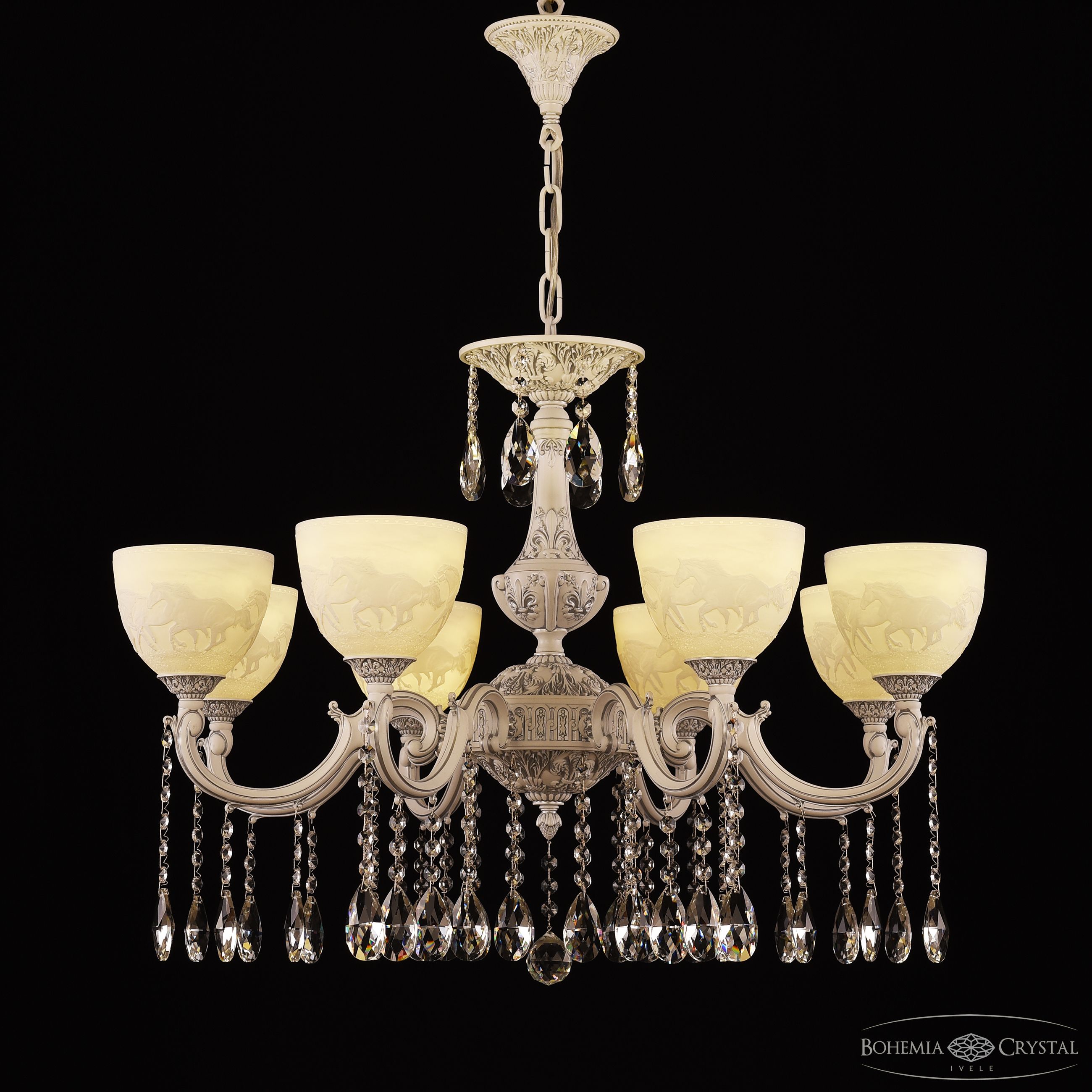 Подвесная люстра Bohemia Ivele Crystal AL78101/8/250 A WMN P1 U Horse