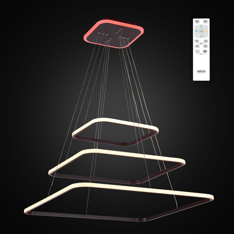 Подвесная люстра с пультом управления Citilux CL731K115RB