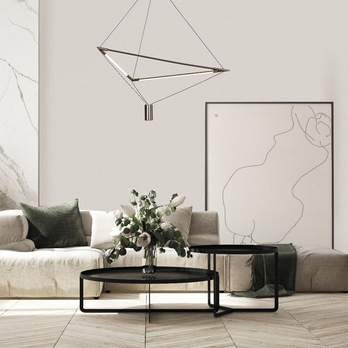 Подвесная люстра Mantra Electra 8531