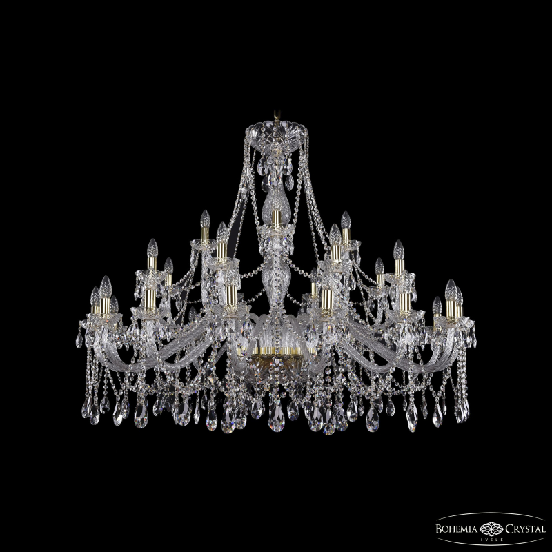 Подвесная люстра второго света Bohemia Ivele Crystal 1413/16+8+4/460 G