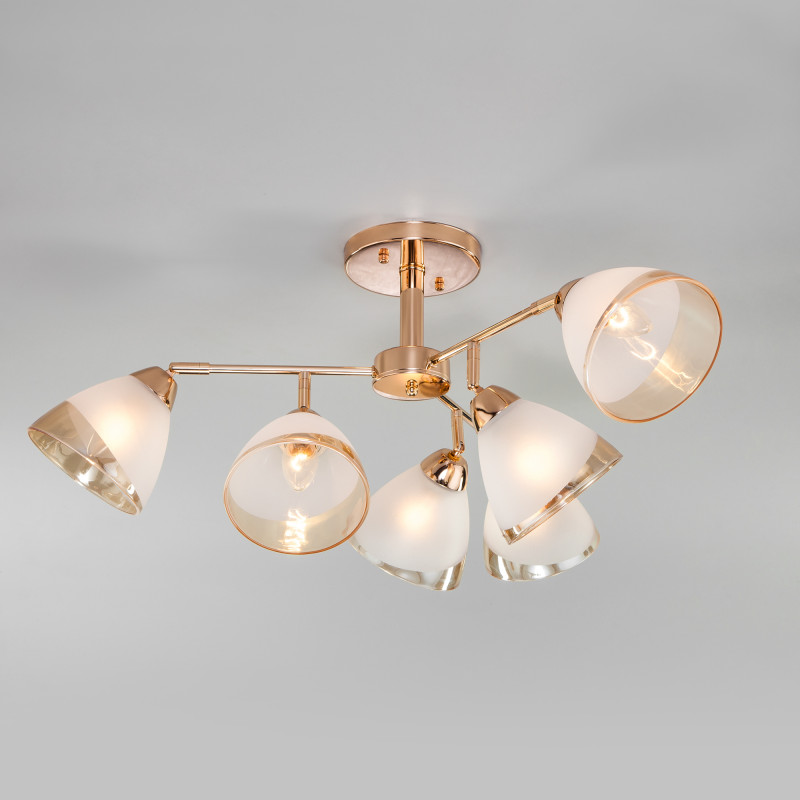 Люстра на штанге Eurosvet Paola 30126/6 золото