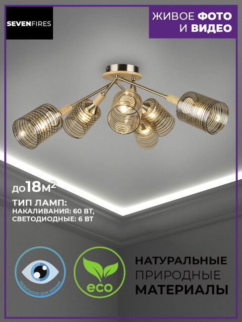 Потолочная люстра Wedo Light Flan 66710.01.05.06