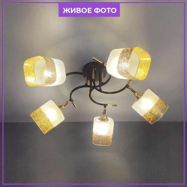 Потолочная люстра Wedo Light Kaleir WD3318/5C-CF-FGD-WT