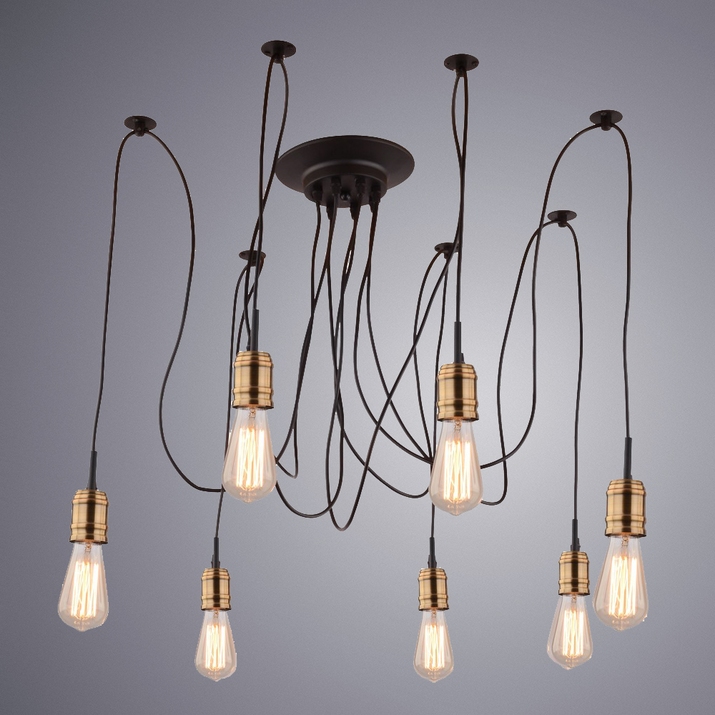 Подвесная люстра Arte Lamp Mazzetto A4290SP-7BK