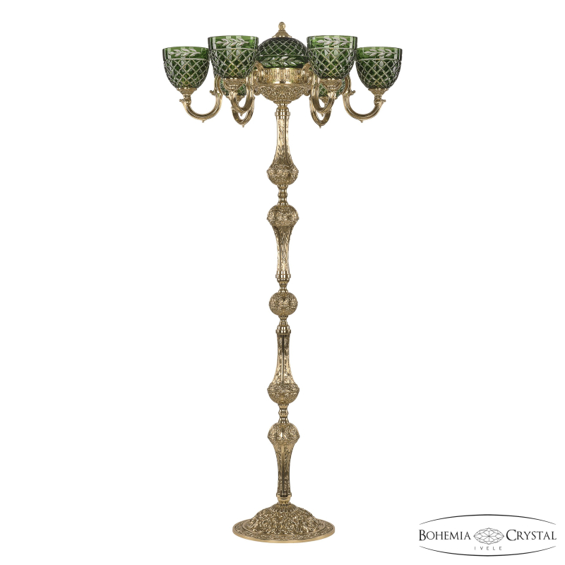 Торшер Bohemia Ivele Crystal Verona 72003TP/6/175 G P1 U Clear-Green/H-1J