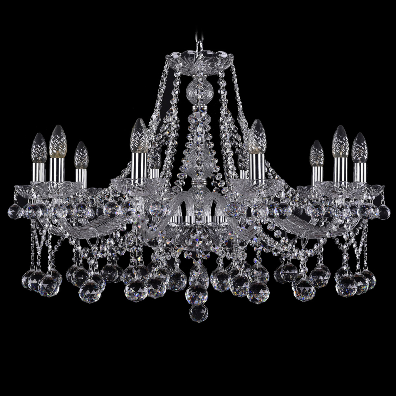 Подвесная люстра Bohemia Ivele 1413/10/300/Ni/Balls