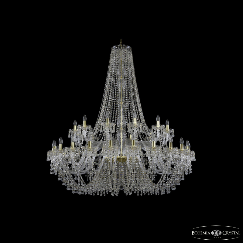 Подвесная люстра Bohemia Ivele Crystal 1410/24+12/530/h-156 G V0300
