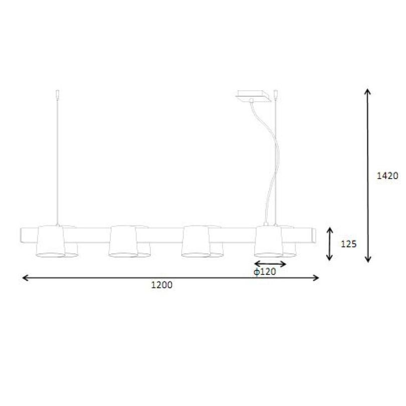 Подвесная люстра Lucide Octo 30481/08/31