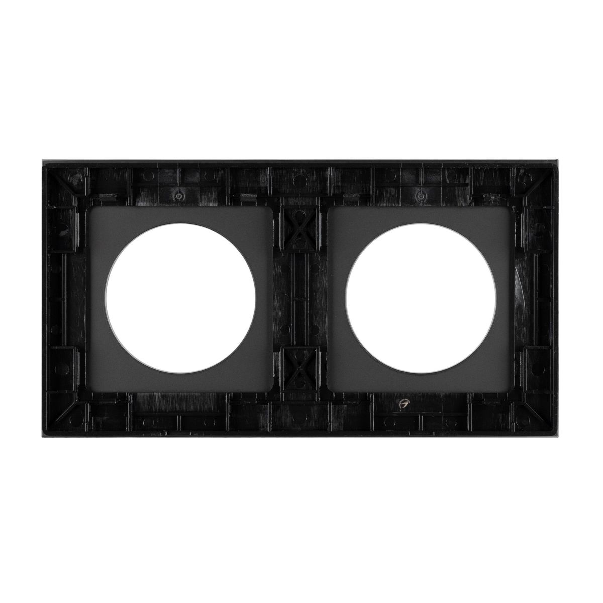 Рамка стеклянная на 2 поста Arlight FRM-GLARE-GC-2-BK 043836