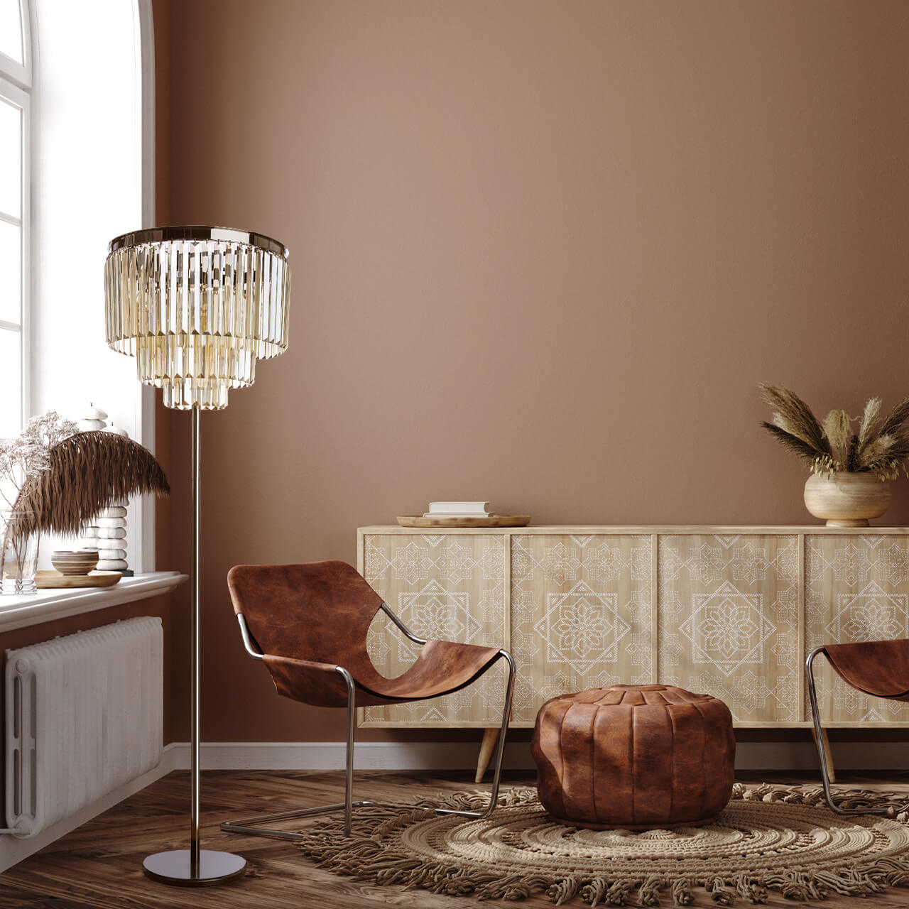 Торшер Divinare Nova Cognac 3002/06 PN-6 в Москве