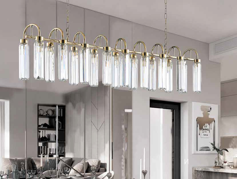 Подвесная люстра Newport Diva 4526+12/S new gold М0070342