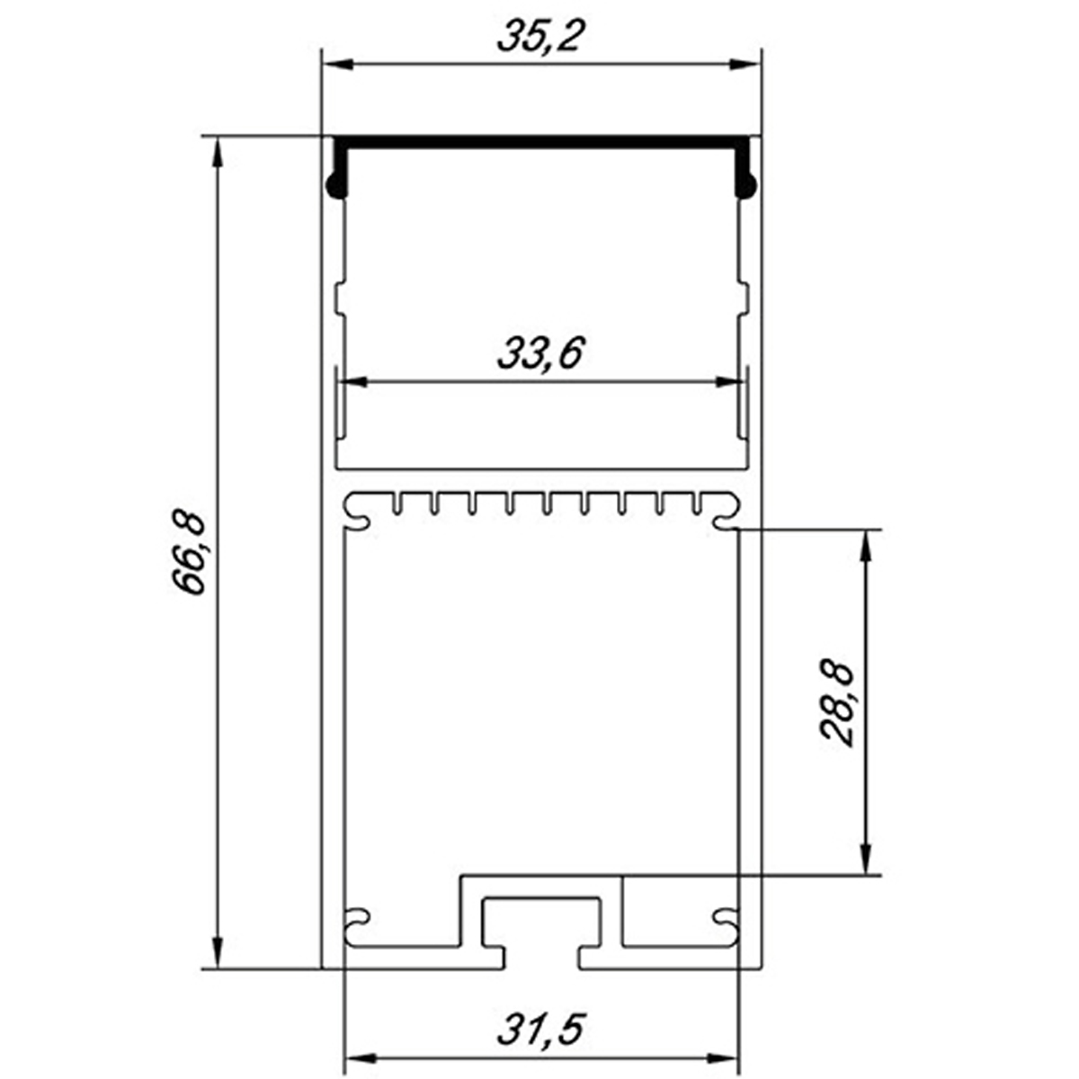 Алюминиевый профиль Donolux DL18515