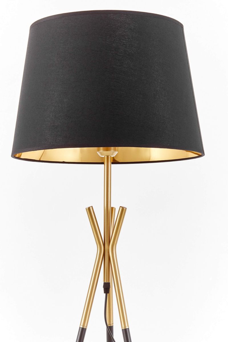 Торшер черный Lumina Deco Merino LDF 3120 BK+MD