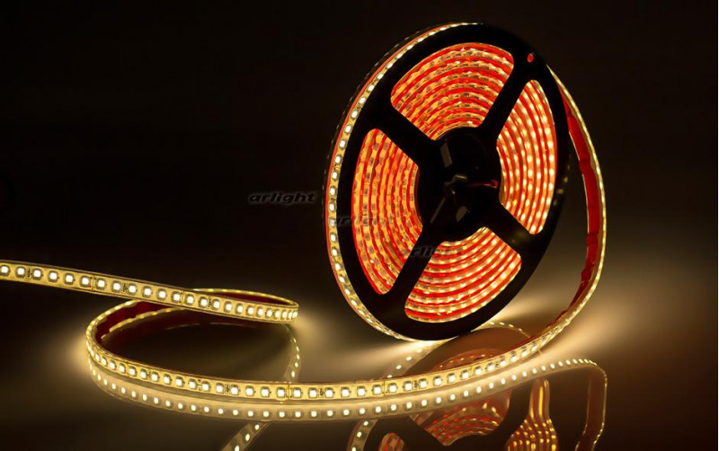 Светодиодная лента Arlight RTW 2-5000PGS 24V Warm 2x (3528, 600 LED, LUX) 013398
