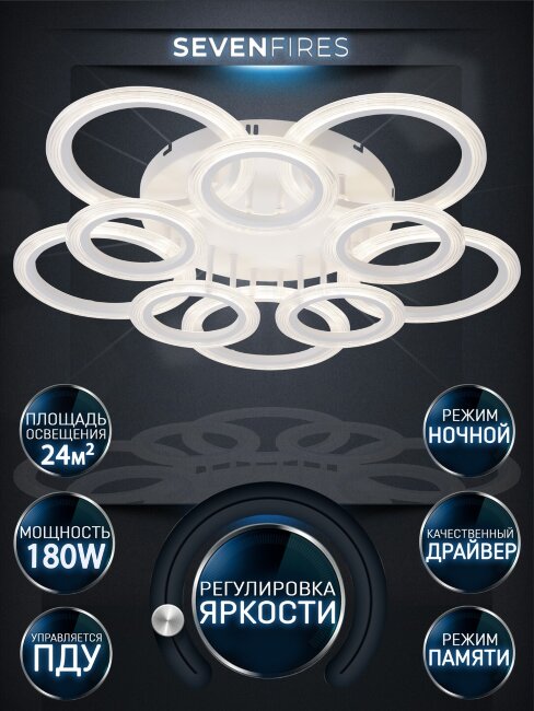 Потолочная люстра Wedo Light Keteri WD6026/10C-WT