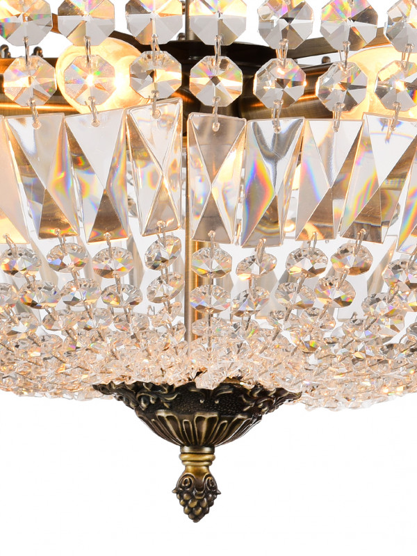Люстра на штанге Natali Kovaltseva ROCOCO 81406/6C ANTIQUE