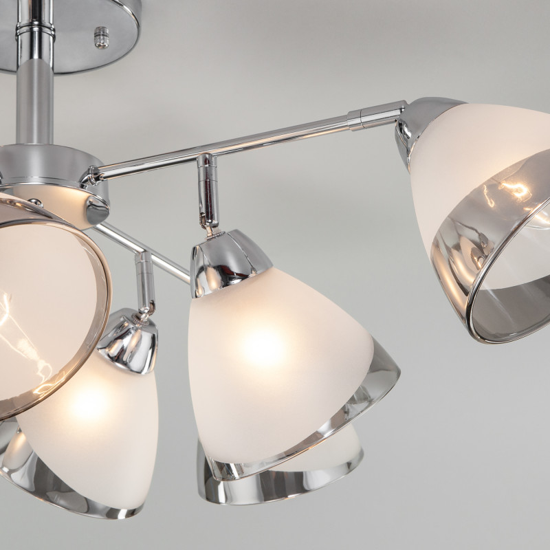 Люстра на штанге Eurosvet Paola 30126/8 хром