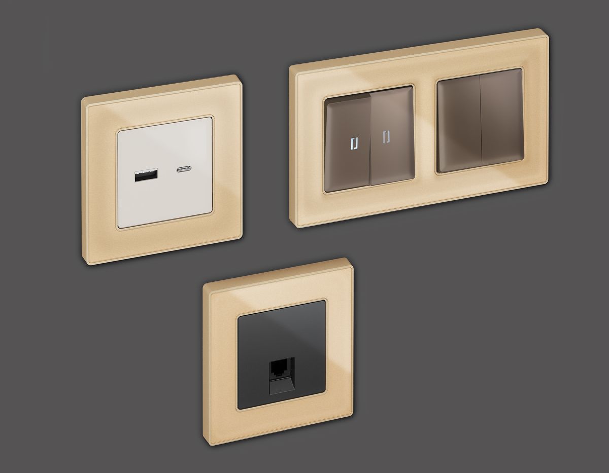 Рамка двухместная Ambrella Volt Arctic AF580602