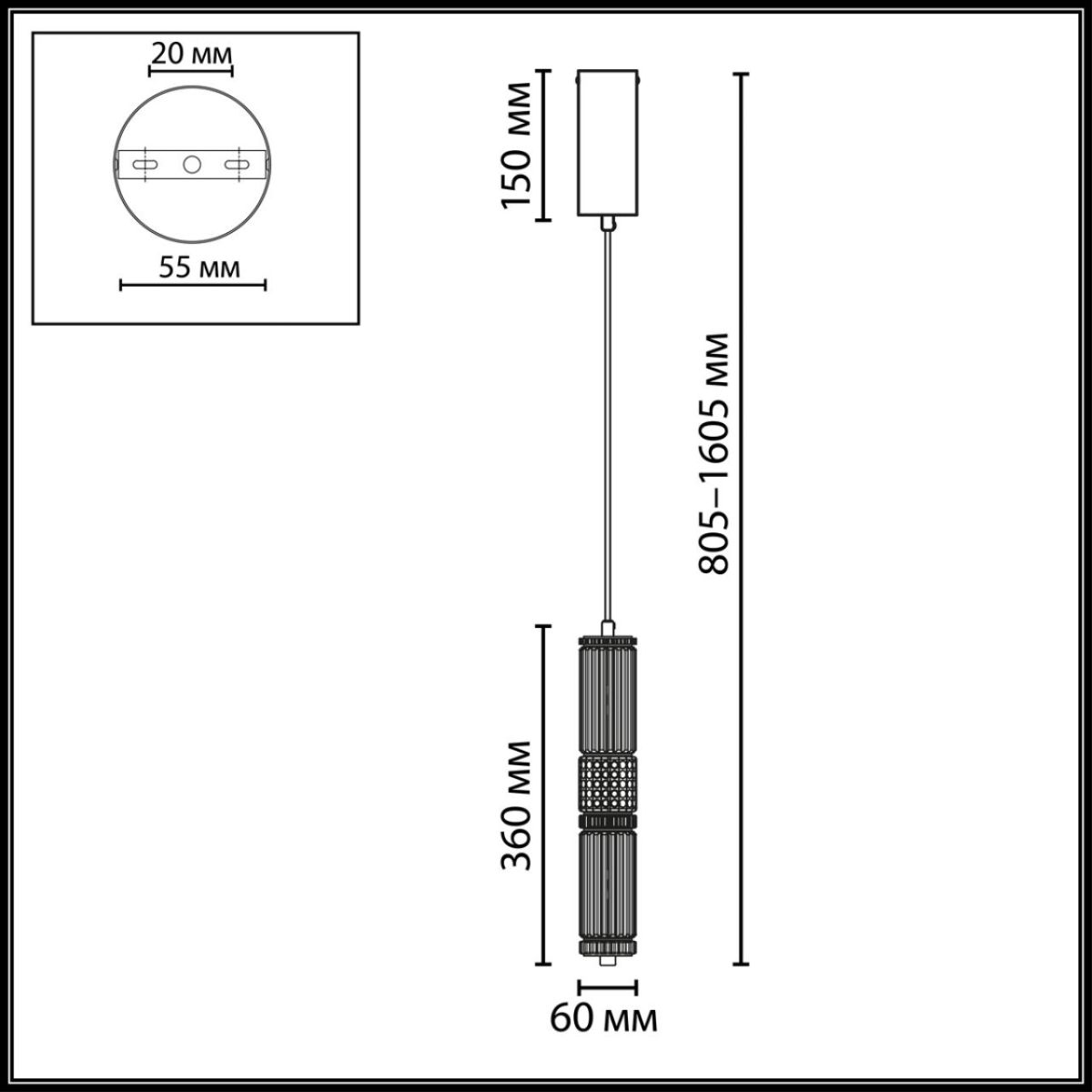 Подвесной светильник Odeon Light L-Vision Collier 5455/12L