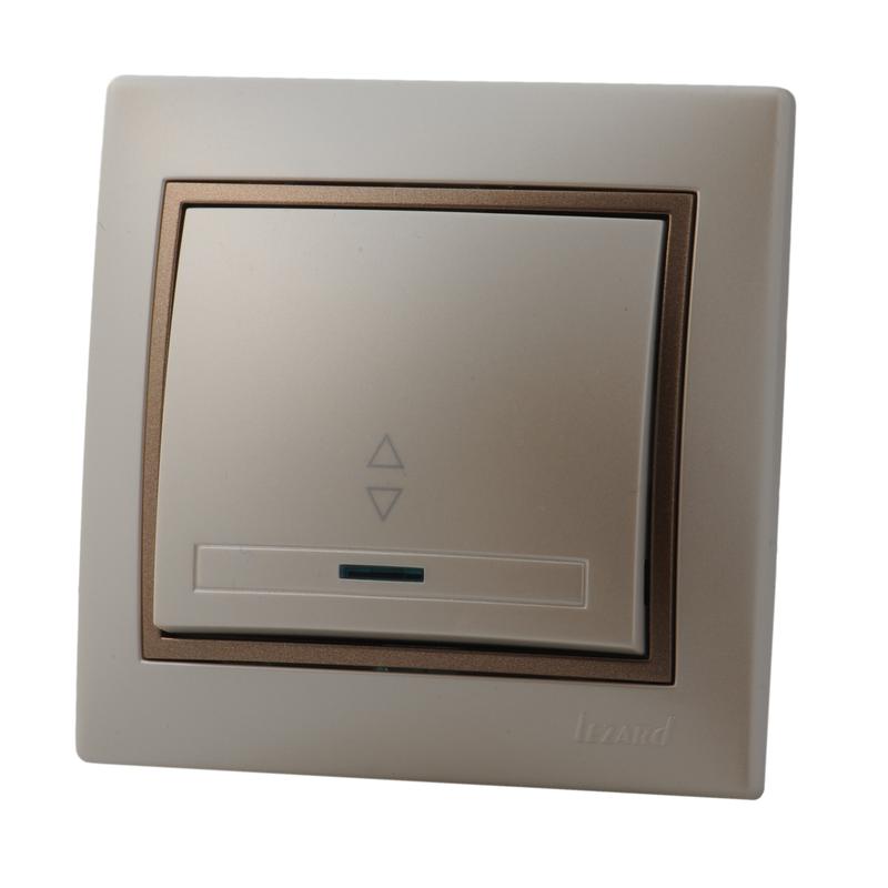 Выключатель проходной с подсветкой Lezard Mira 701-3031-114