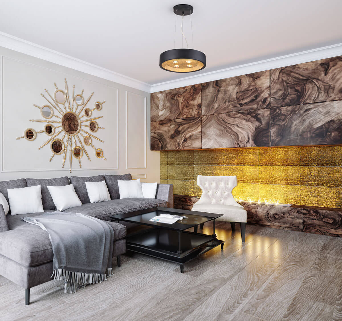 Подвесной светильник Odeon Light Glasgow 3875/4L