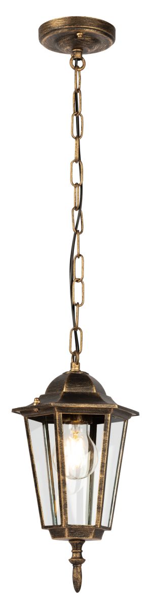 Уличный подвесной светильник ЭРА Веледа GBS-104-BR-0810 230В Е27 IP54 бронза Б0071481