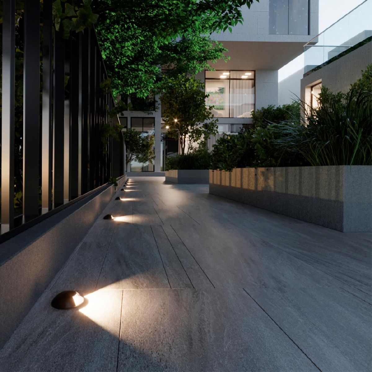 Грунтовый светильник Odeon Light Wald 6662/1GL