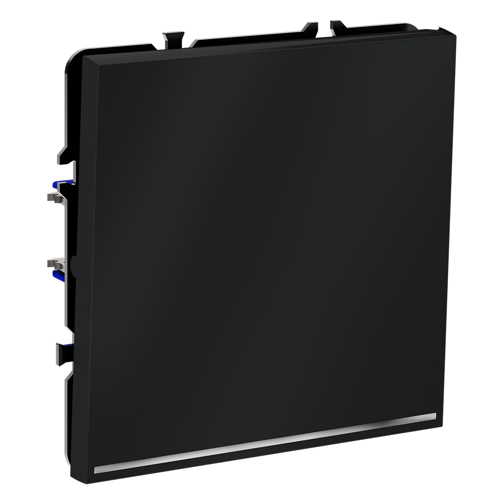 Проходной переключатель одноклавишный с подсветкой Voltum S70 VLS010407 (графит)