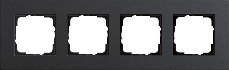 Рамка 4-постовая Gira Esprit Lenoleum-Multiplex антрацит 0214226