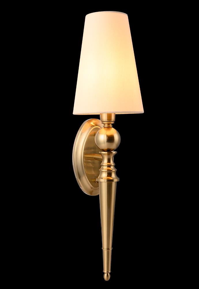 Бра на штанге Crystal Lux PER AP1 BRASS/BEIGE