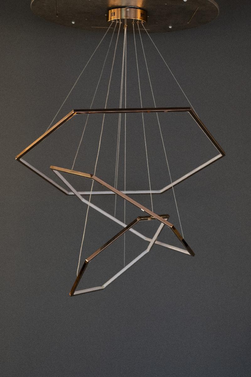 Подвесной светодиодный светильник Milosh tendence 0873CL-18PG