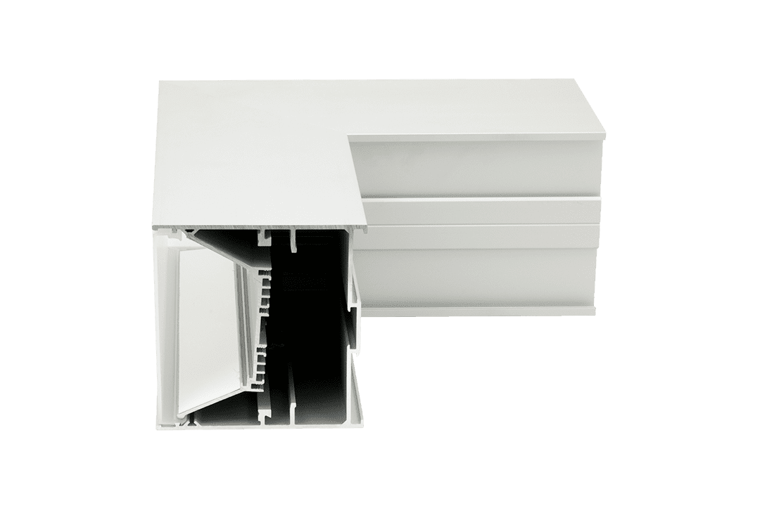 L-образный коннектор для профиля Lumker L9086-L90W 003239