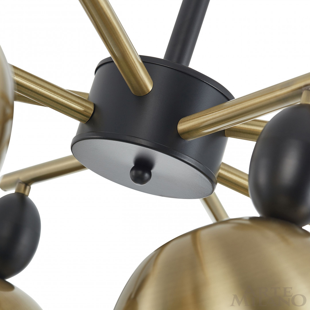 Люстра на штанге Arte Milano 271307/8 BK/GD