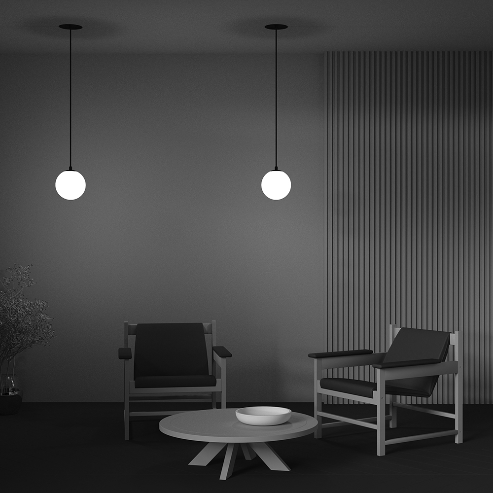 Подвесной светильник Maytoni Luna P039PL-5W3K-20INS-B