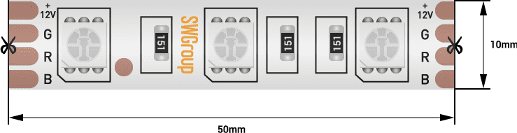 Светодиодная лента SWG SWG560-12-14.4-RGB-68 001845