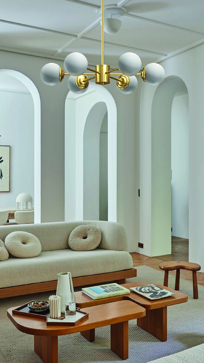 Люстра на штанге Milosh Tendence Lola 0922CL-6AB