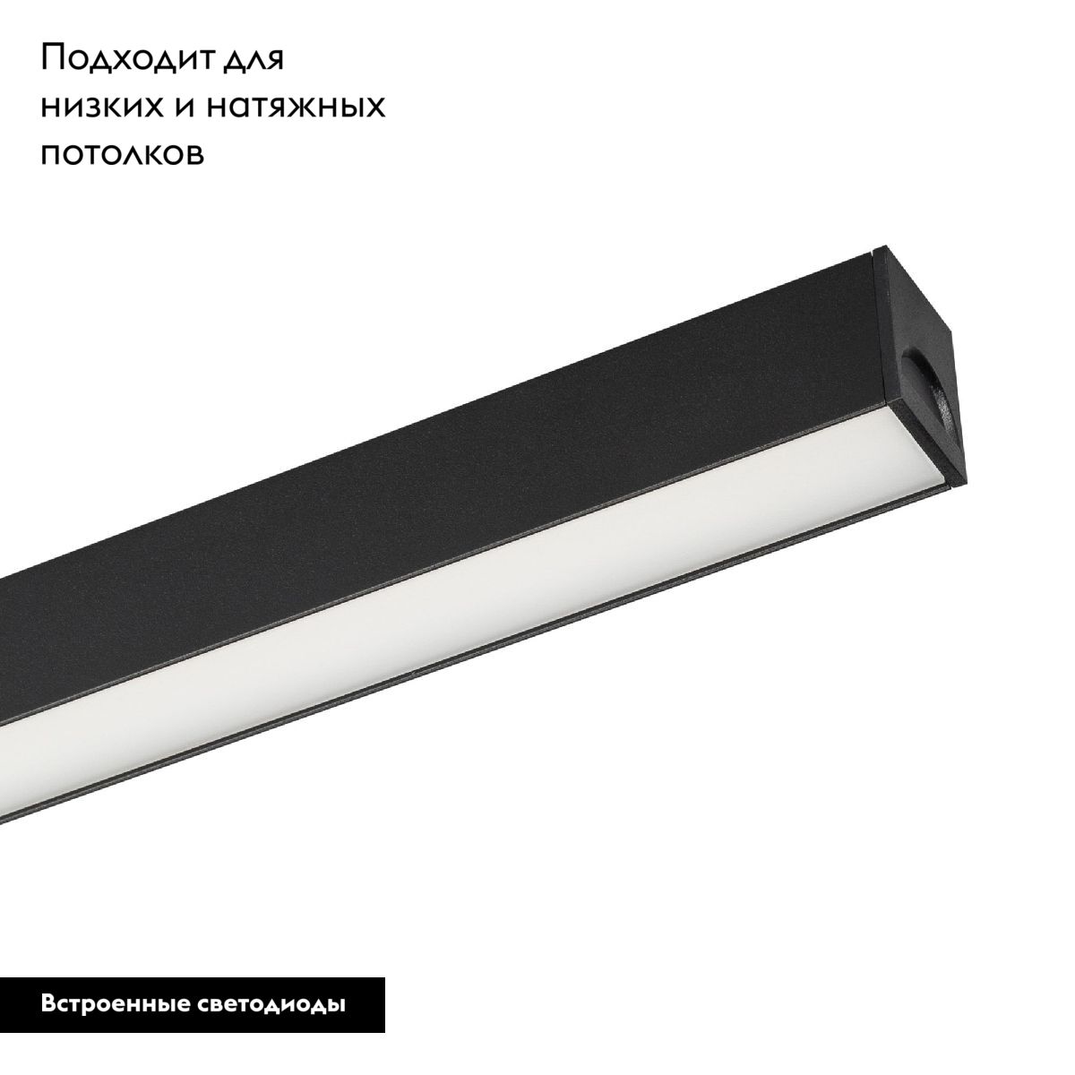 Трековый магнитный светильник Arlight MAG-FLAT-25-L200-6W Warm3000 (BK, 100 deg, 24V, DALI) 046332